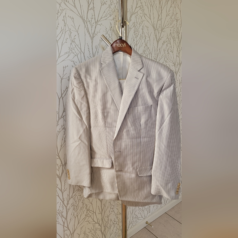 Macy's Ralph Lauren Pinstripe Seersucker Suit